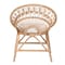 Bali & Pari Abriella Modern Bohemian Natural Brown Rattan Peacock Accent Chair 238-13408-ZORO - alternate 8